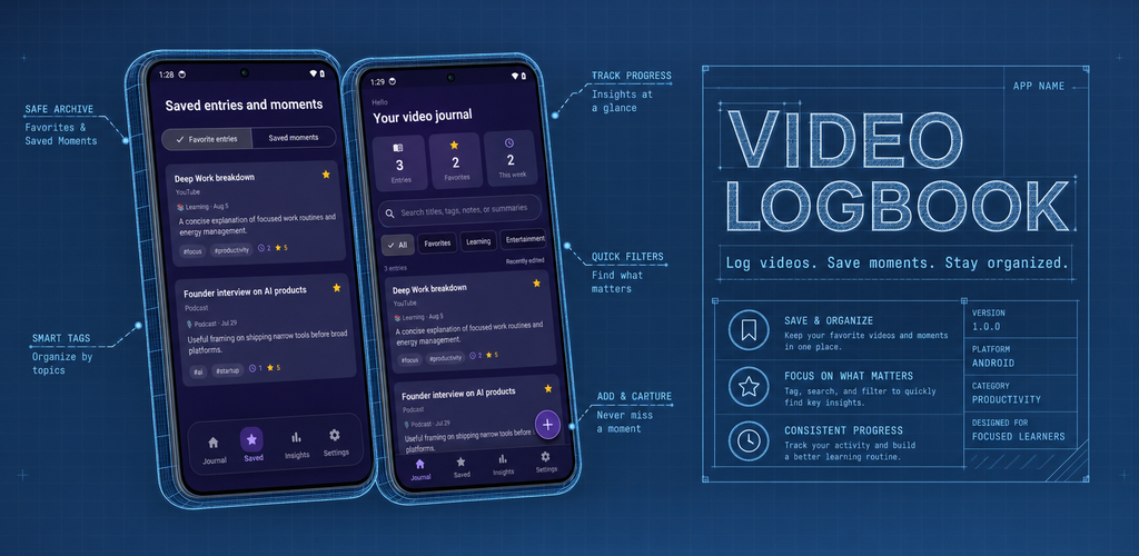 Video Logbook launch artwork